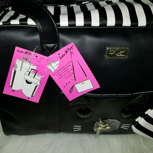 Betsey Johnson Bags Betsey Johnson Weekender Cat Bag Poshmark